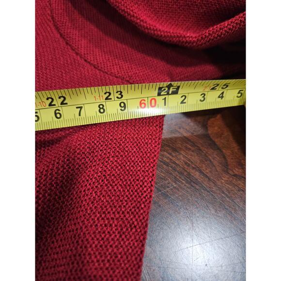 Vintage Milford Sportswear Red Maroon Cardigan Sweater Men's Size XL Made in USA - Picture 4 of 10